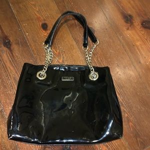 Kate spade black patent tote